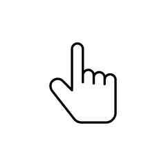 Fototapeta premium Hand cursor icon vector for web and mobile app. cursor sign and symbol. hand cursor icon clik