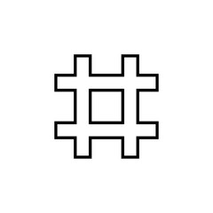 Hashtag icon vector for web and mobile app. hashtag sign and symbol