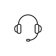 Headphone icon vector for web and mobile app. headphone sign and symbol