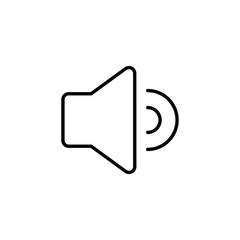 Speaker icon for web and mobile app. volume sign and symbol. loudspeaker icon. sound symbol