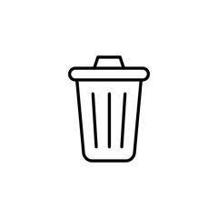 Trash icon for web and mobile app. trash can icon. delete sign and symbol.