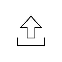 Fototapeta premium Upload icon for web and mobile app. load data sign and symbol