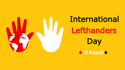 International left handers day poster