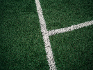 Lines on a sports field