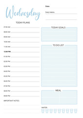 Daily Planner, Printable everyday planner, TO do list, Habit Tracer, Instant Download, A4, A5