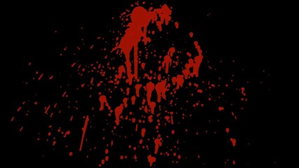 Blood splash and drops