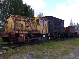 Lost Place, verfallene Eisenbahn, Finnland