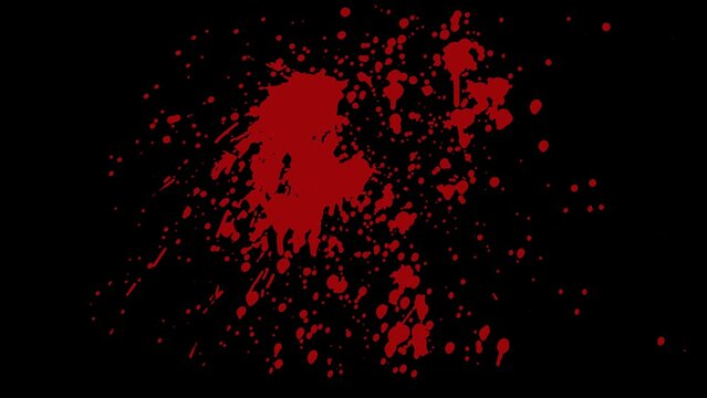Blood splash and drops