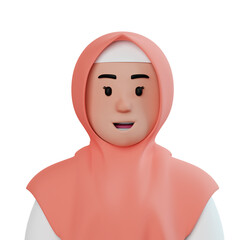3D Hijab Girl