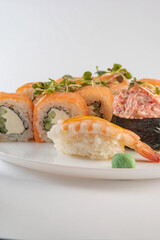 sushi with salmon