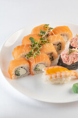sushi with salmon