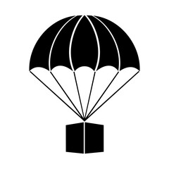 Parachute with cargo