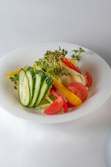 salad with vegetables