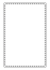 Vector Page border A4 design for project.