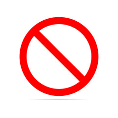 vector stop icons.prohibited passage.stop sign icon.no entry sign on white background.red stop logo.prohibition sign.