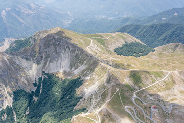 Cambio peak from south, aerial, Italy