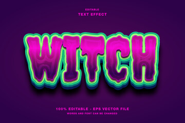 Witch Editable Text Effect