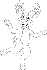 Christmas Reindeer Cartoon