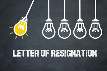 Fototapeta premium letter of resignation 