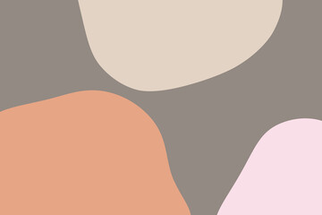 minimal style dusty pink, beige, grey and orange abstract background with free space