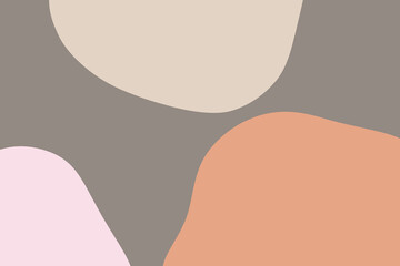 minimal style dusty pink, beige, grey and orange abstract background with free space