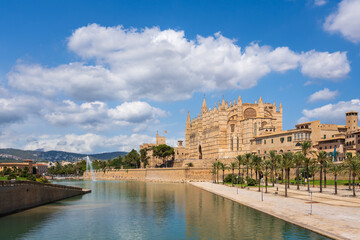 The Cathedral of Santa Maria of Palma, more commonly referred to as La Seu, is a Gothic Roman Catholic cathedral located in Palma, on the island of Mallorca, Spain. © PhotosbyPatrick