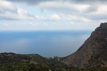 Beautiful landscape photo from the island of Crete, Greece. Summer nature from Crete. 
Chill...
