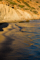 Beautiful landscape photo from the island of Crete, Greece. Summer nature from Crete. 
Chill tourism from the Mediterranean Sea
