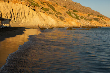 Beautiful landscape photo from the island of Crete, Greece. Summer nature from Crete. 
Chill...