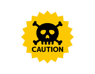 髑髏マークのイラスト