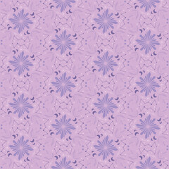 Crystal Star Moon Seamless Pattern Background Nature Plant Damask Art