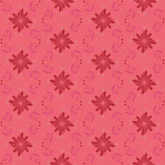 Crystal Star Moon Seamless Pattern Background Nature Plant Damask Art