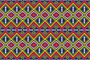 Seamless pattern in tribal, folk embroidery, and Mexican style. Aztec geometric art ornament print.Design for carpet, wallpaper, clothing, wrapping, fabric, cover, textile ,american, ethnic, ornament