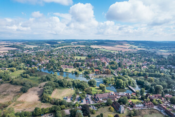 Fototapeta na wymiar Amazing view of Goring and Streatley, village town near Reading, England