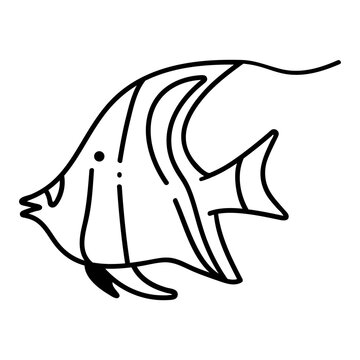 Moorish Idol Fish Icon