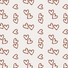 Pattern made from love shape, suitable for wrapping paper, card & fabric.