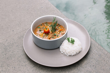 tomato soup with rice