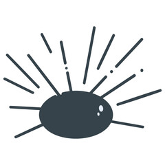 Long spined sea urchin icon