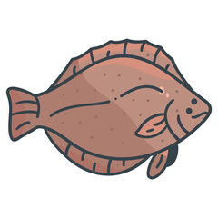 Flounder Fish icon