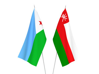 Sultanate of Oman and Republic of Djibouti flags