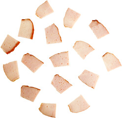 Bacon, Salami food photo png transparent.