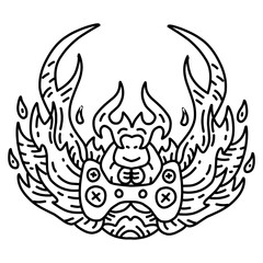 cute hand drawn doodle art