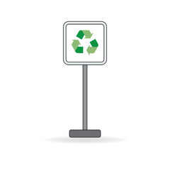green earth with recycle symbol