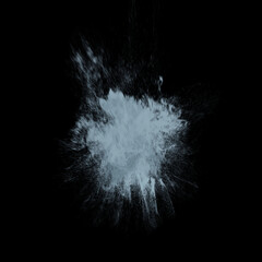 Water Splash / Spray Overlay on Black Background
