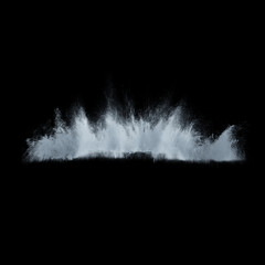 Water Splash / Spray Overlay on Black Background
