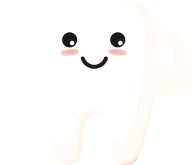 Cute tooth characters. To brush your teeth with toothpaste. Oral hygiene, teeth cleaning.