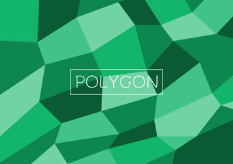 Fototapeta na wymiar polygon background green geometric figure with gradient