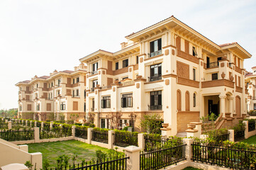 Obraz premium Chinese living quarters, residential buildings.
