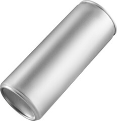 Mockup of an aluminum can 0.250, png, iron bottle for soda, water, isolated.