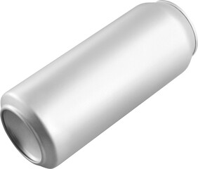 Mockup of an aluminum can 0.5, png, iron bottle for soda, water, isolated.